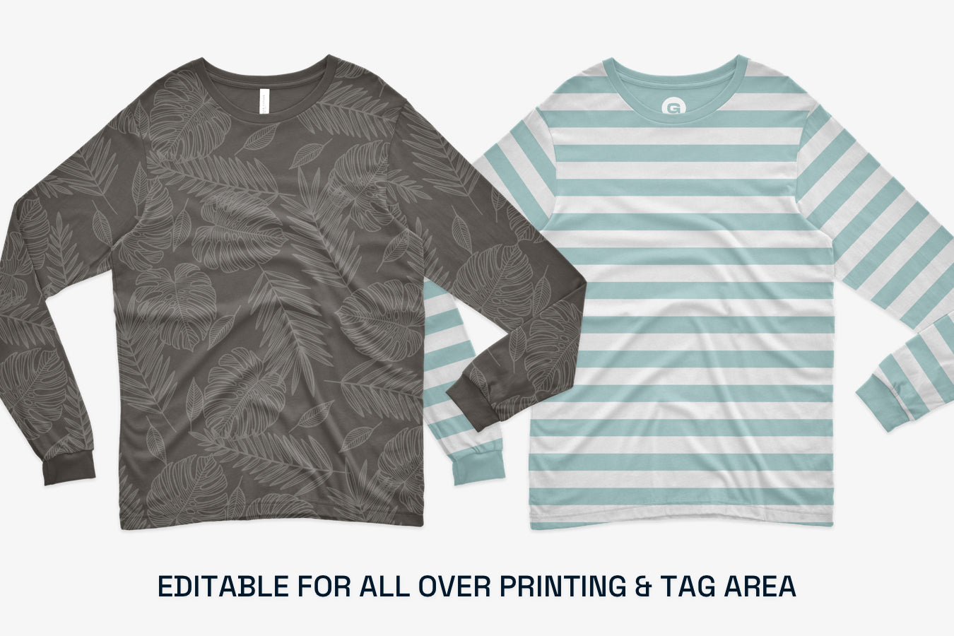 Mens Jersey Long-Sleeve Mockup