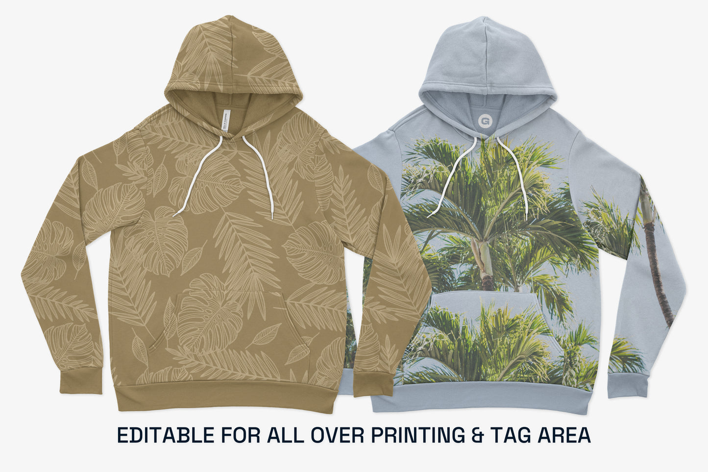 Bella Canvas 3719 Hoodie Mockups
