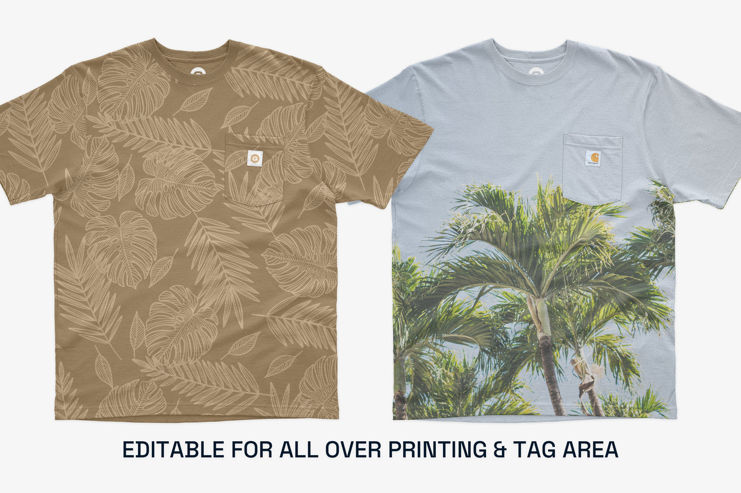 Carhartt K87 Pocket T-Shirt Mockups