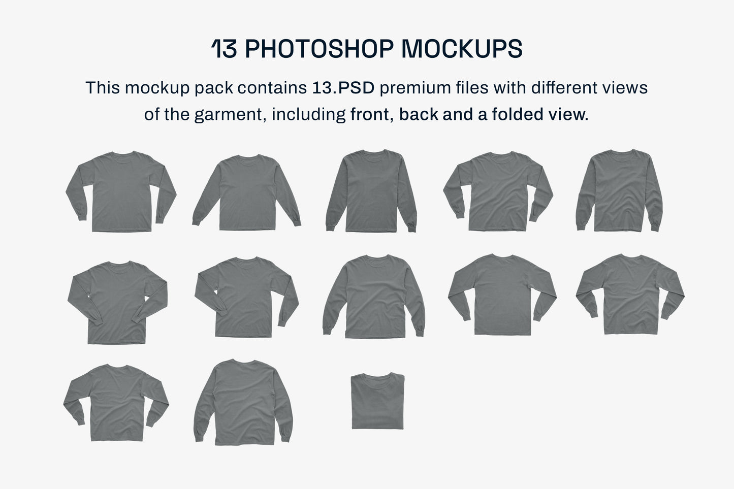 Comfort Colors Long Sleeve Mockups