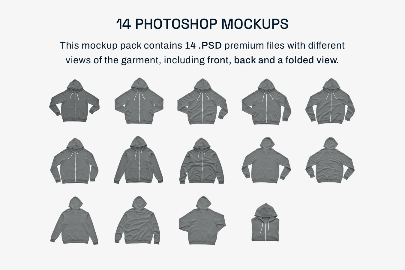 Bella Canvas Mens Zip Hoodie Mockups Graphichero