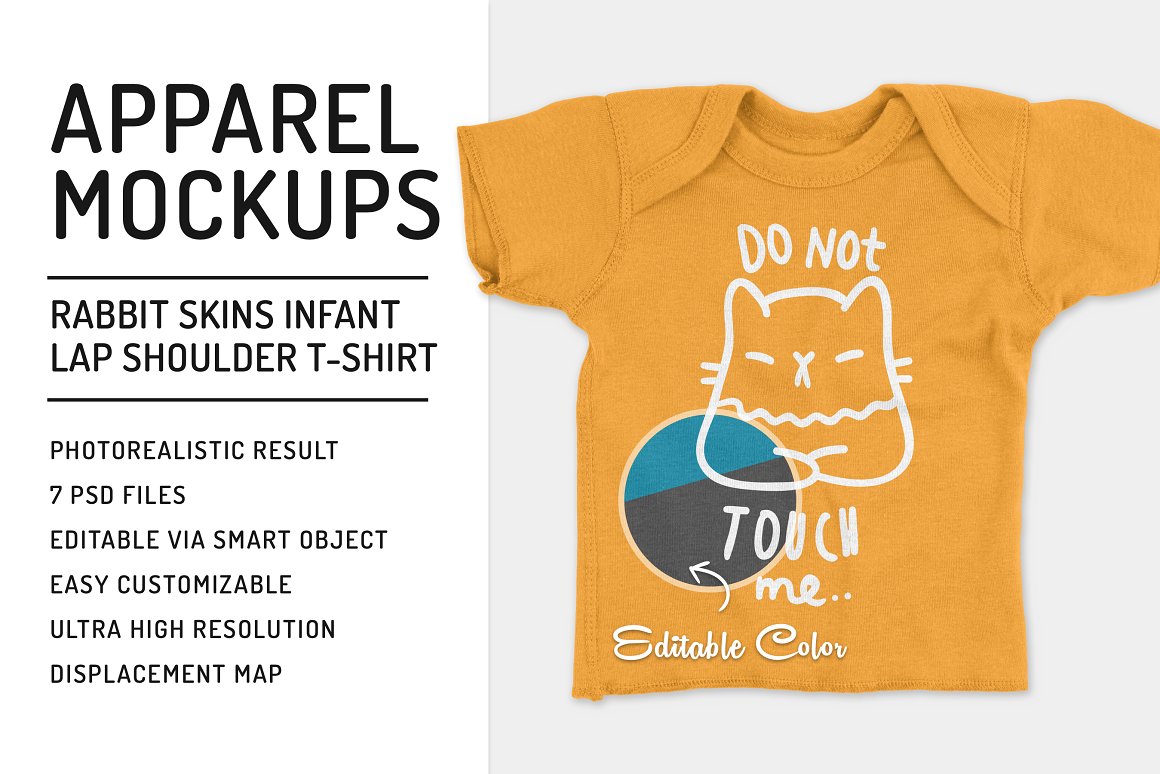 Infant Lap Shoulder T-Shirt Mockups